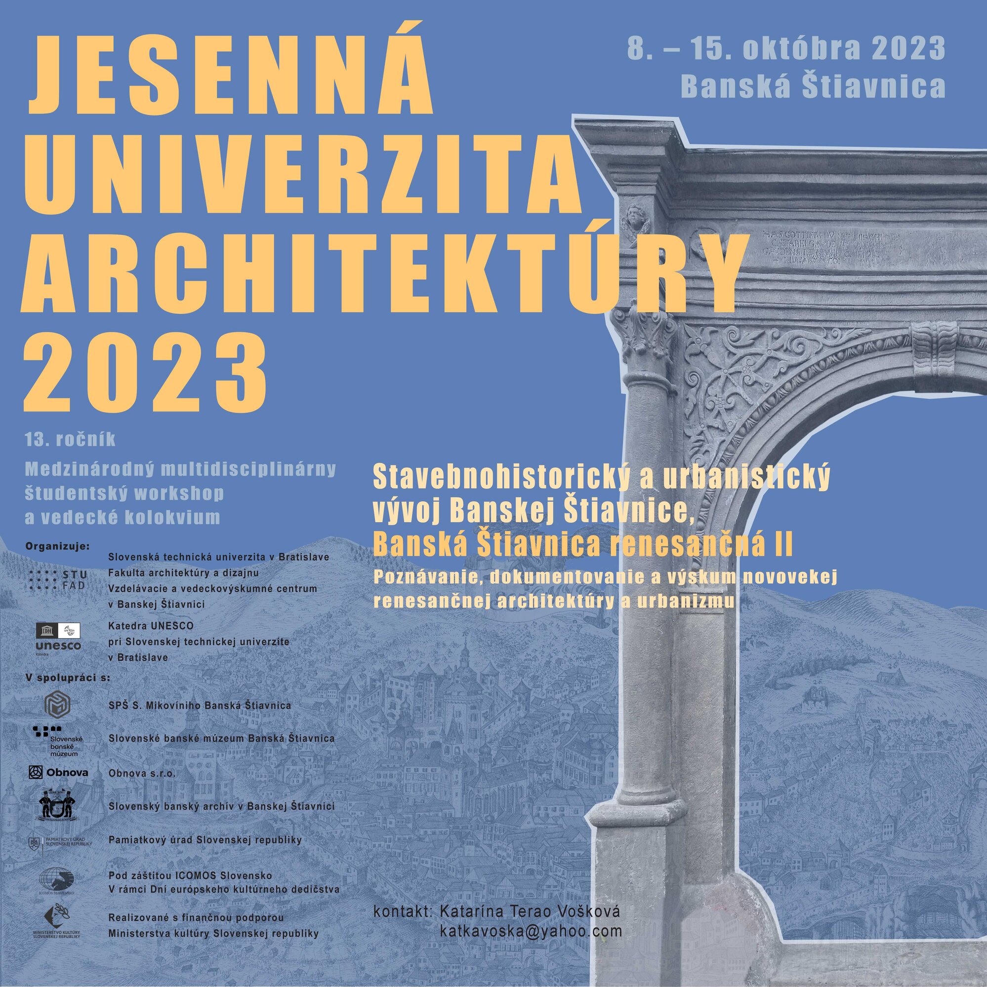 Workshop v Banskej Štiavnici: Jesenná univerzita architektúry 2023