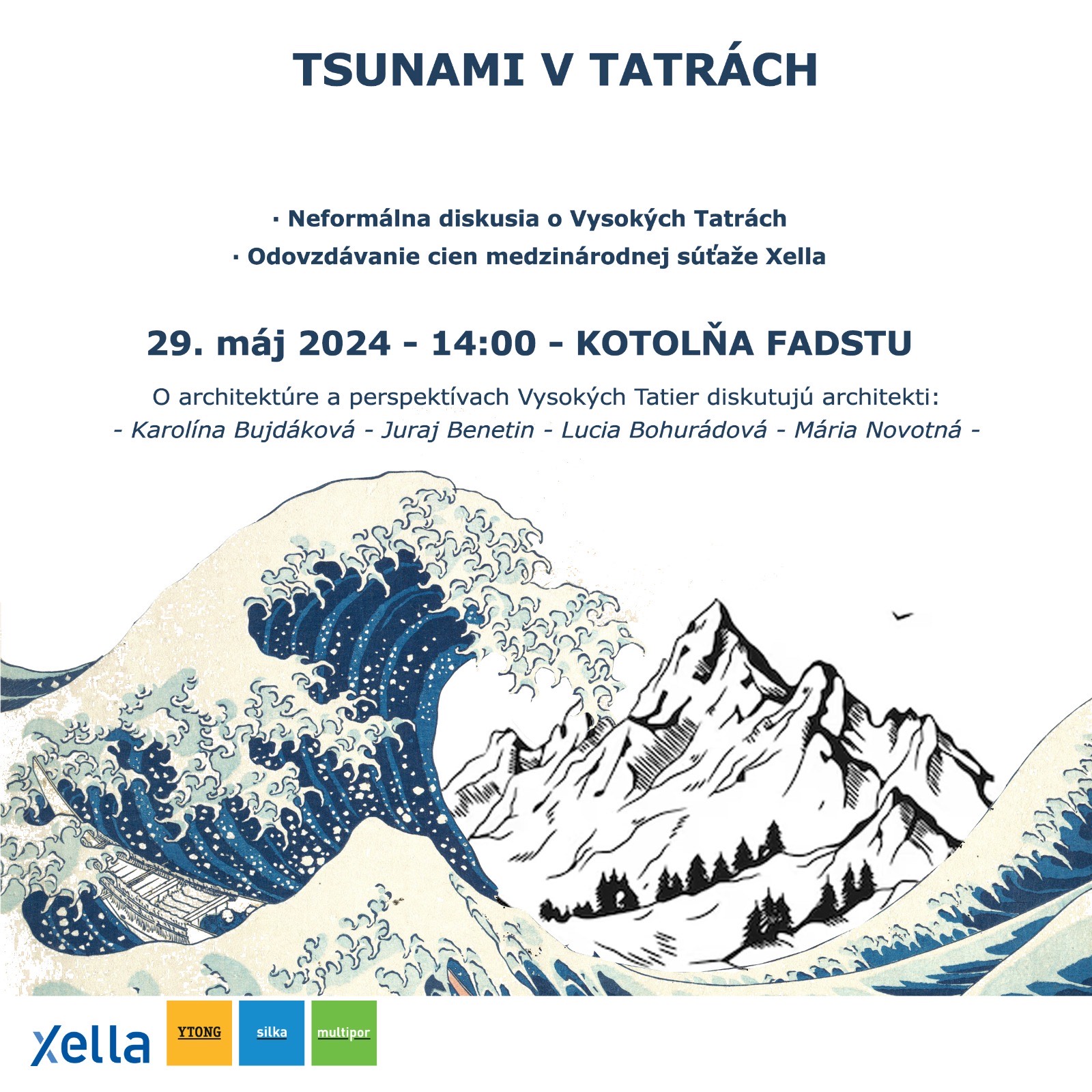Plagát diskusie Tsunami v Tatrách