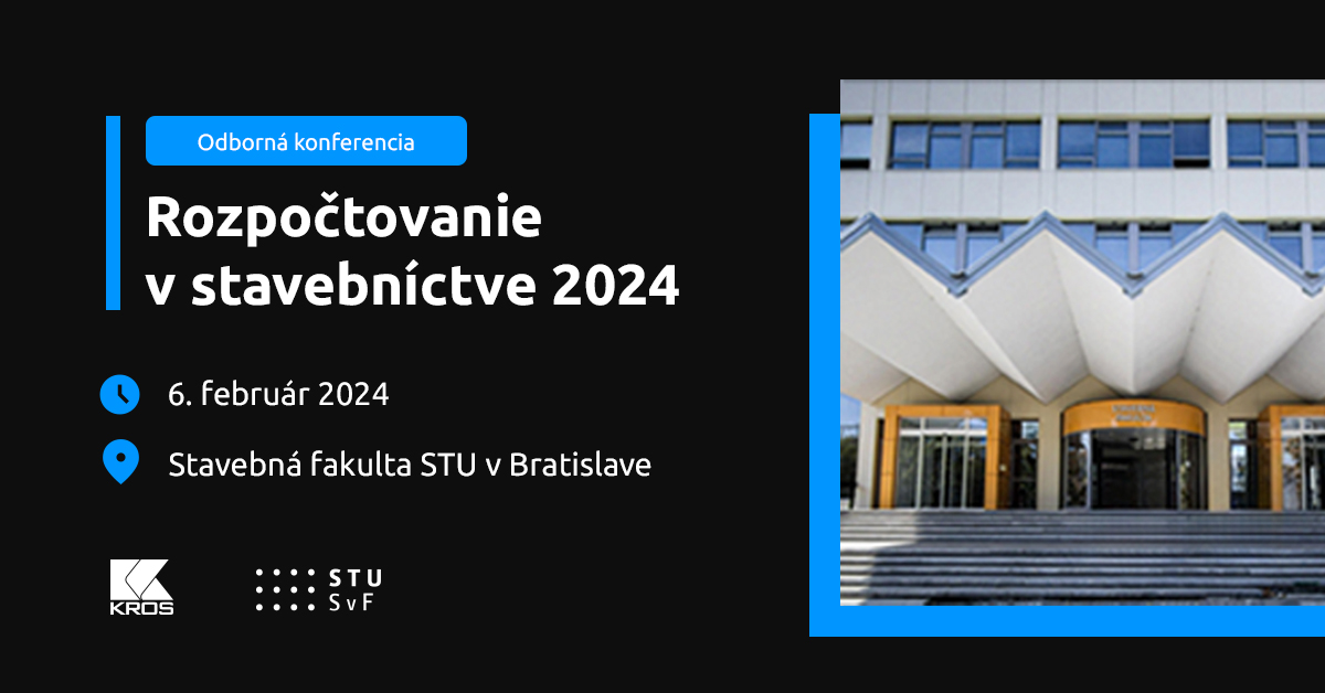 Odborná konferencia Rozpočtovanie v stavebníctve 2024