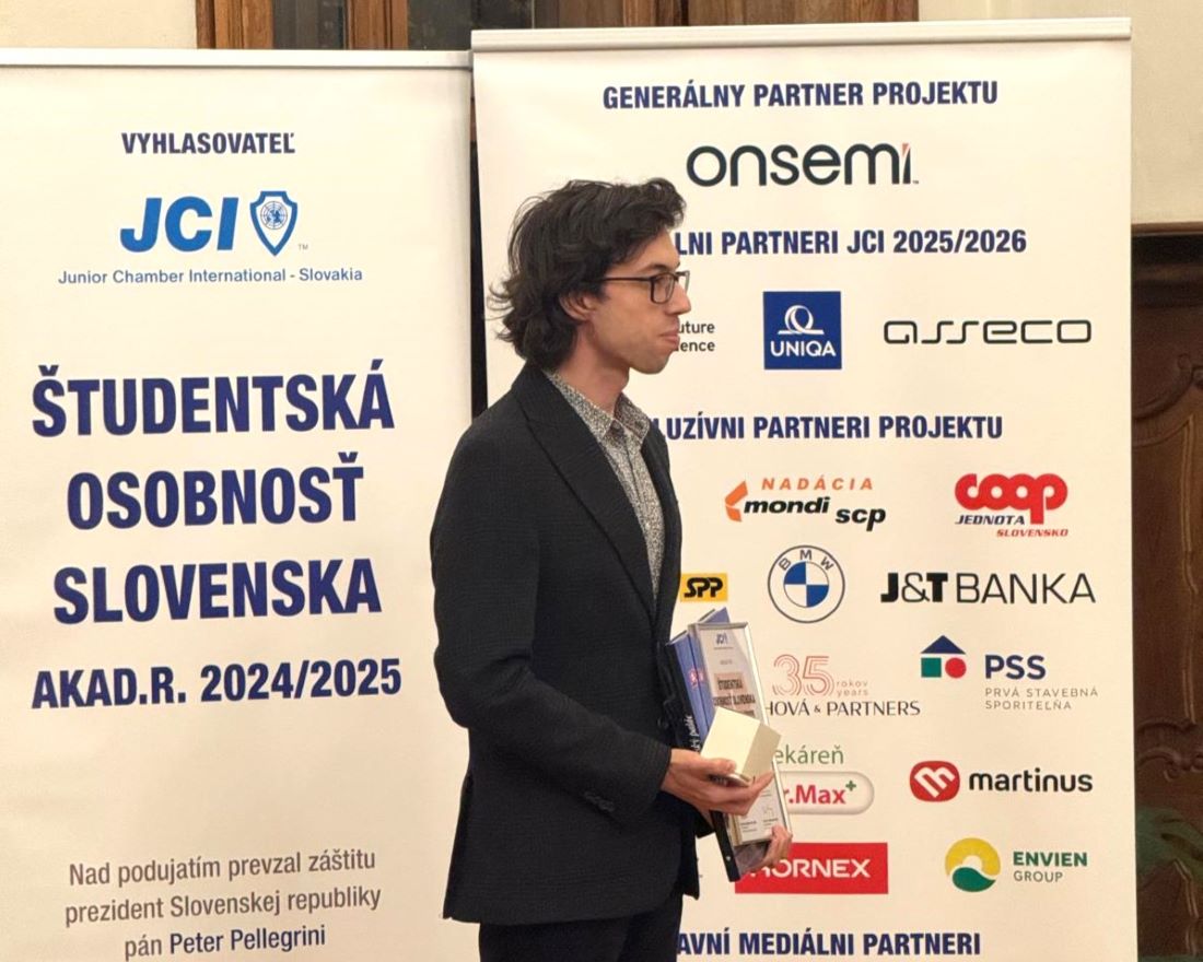 Ocenený študent Tomáš Hakszer