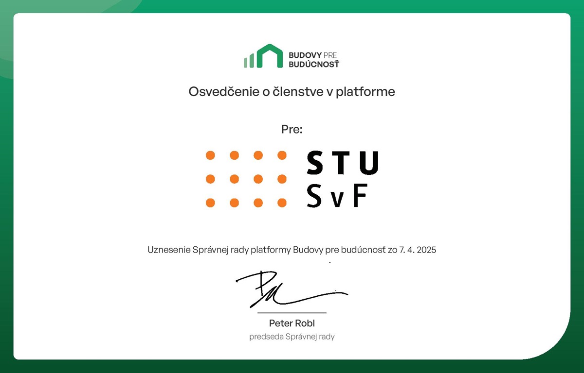 Certifikát Budovy pre budúcnosť