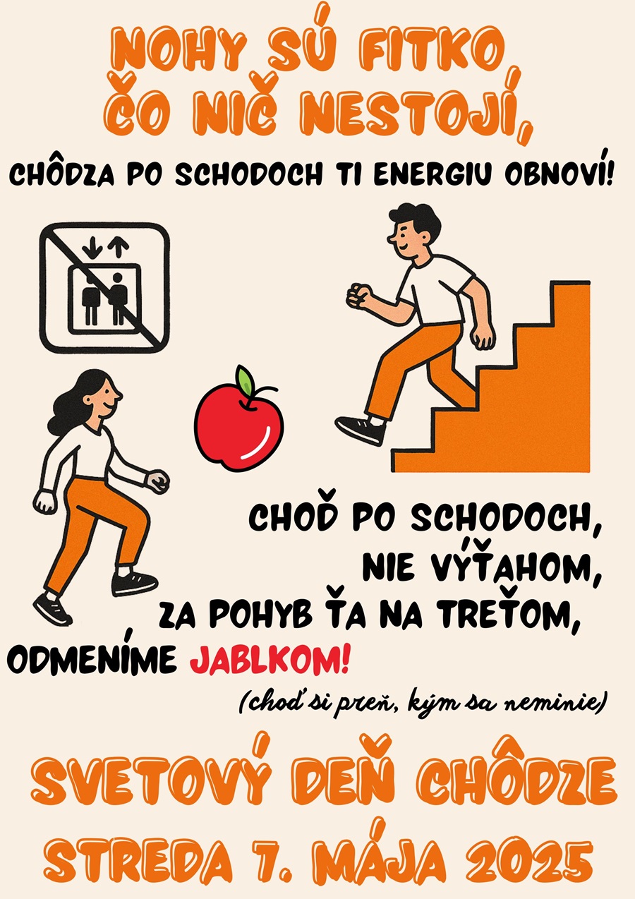 Plagát na Deň chôdze