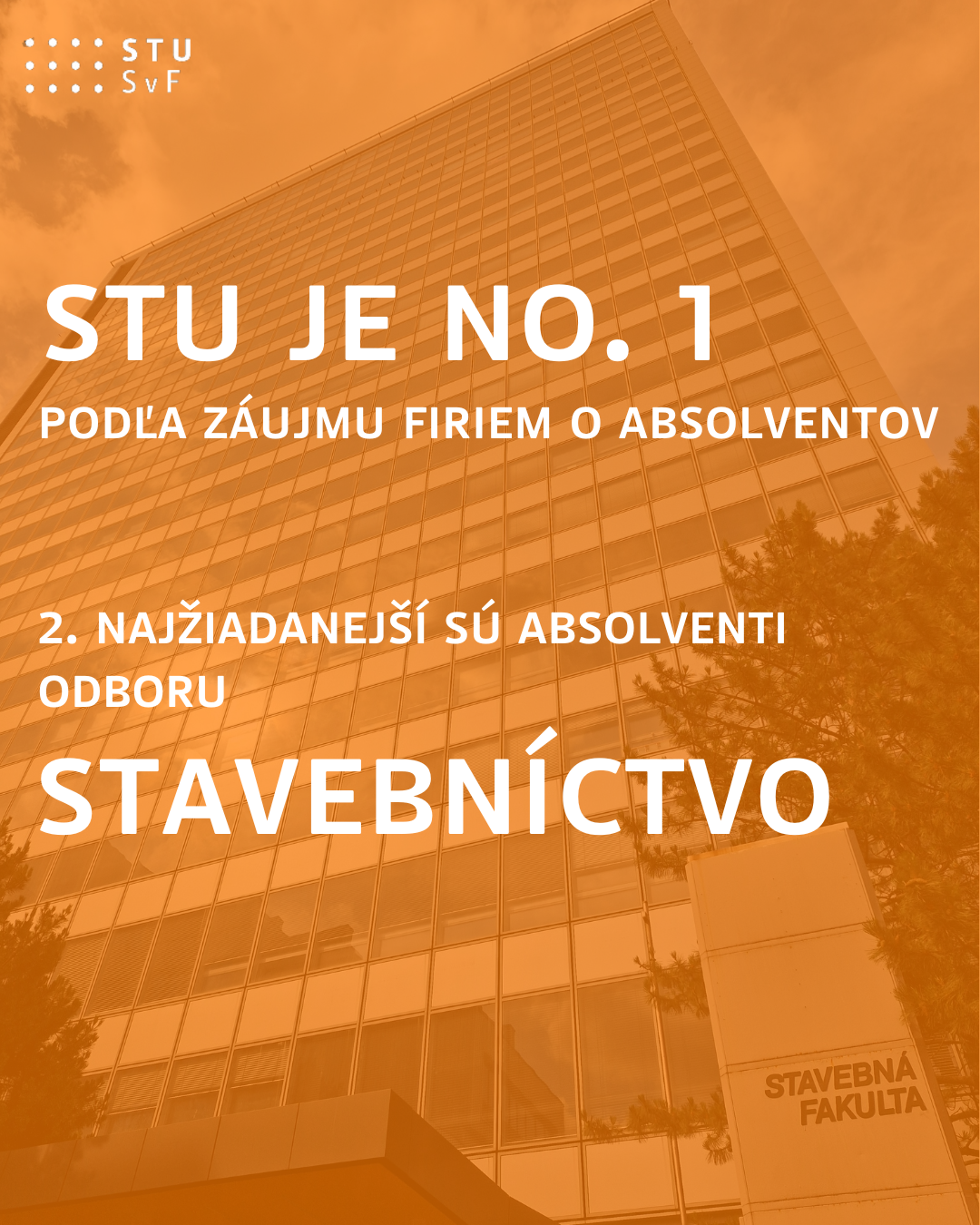 Plagát STU je no. 1 podľa záujmu firiem o absolventov