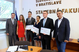 Odmeny spoločnosti STRABAG za najlepšie diplomové práce na Stavebnej fakulte STU v Bratislave v šk. roku 2015/16