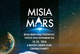 Súťaž „Misia Mars“ pre vysokoškolských a stredoškolských študentov