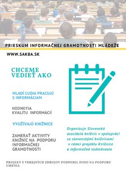 Prieskum informačnej gramotnosti mládeže