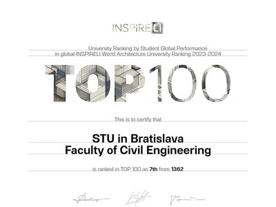 Patrí nám 7. miesto v TOP 100 v oblasti architektúry