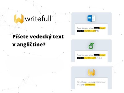Využite Writefull: Pomoc pri písaní akademických textov v angličtine