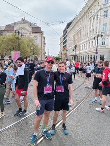 Tím SvF na behu Devín - Bratislava