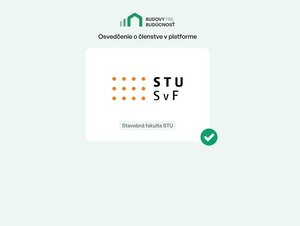 Sme členom združenia Budovy pre budúcnosť