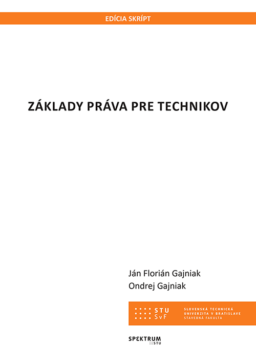 ZÁKLADY PRÁVA PRE TECHNIKOV