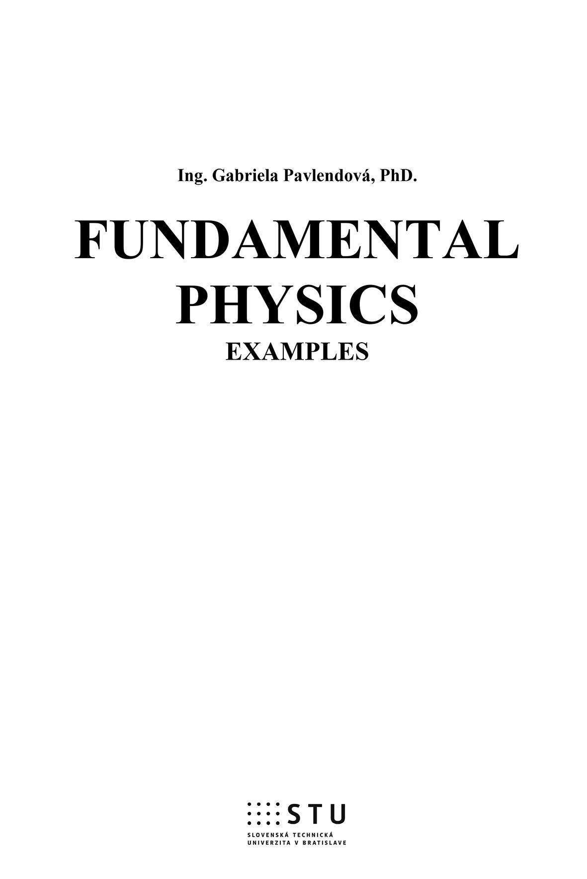 FUNDAMENTAL PHYSICS