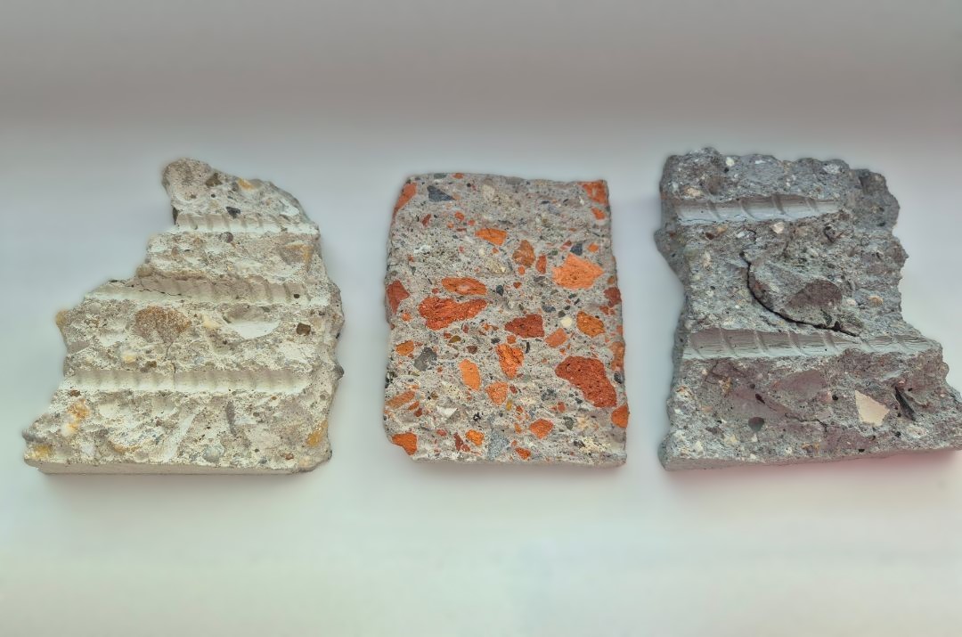 Recyklované materiály na výrobu nosného betónu